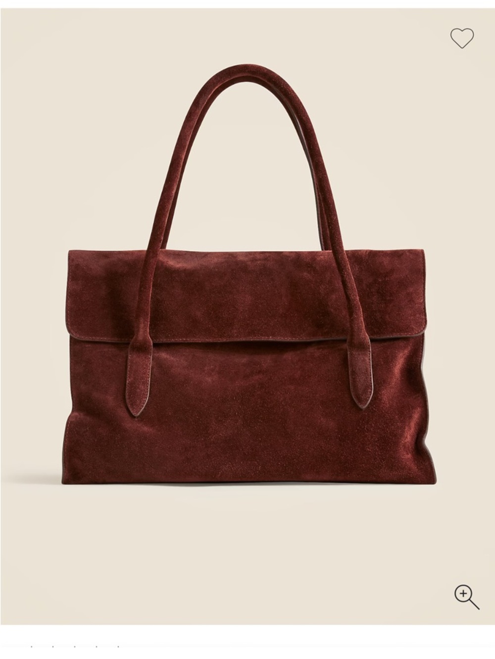 J. Crew Suede Flap Tote
